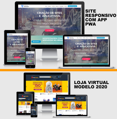 criação de sites, marketplace e aplicativos pwa